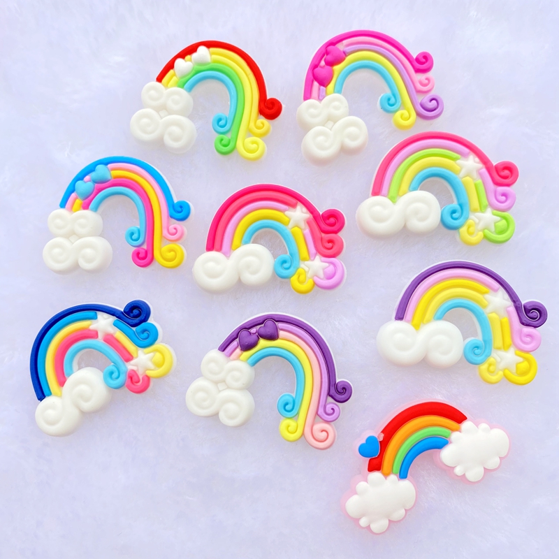 10/20pcs Cute Rainbow PVC Flex - огляд і ціна Embellishment Glue Craft